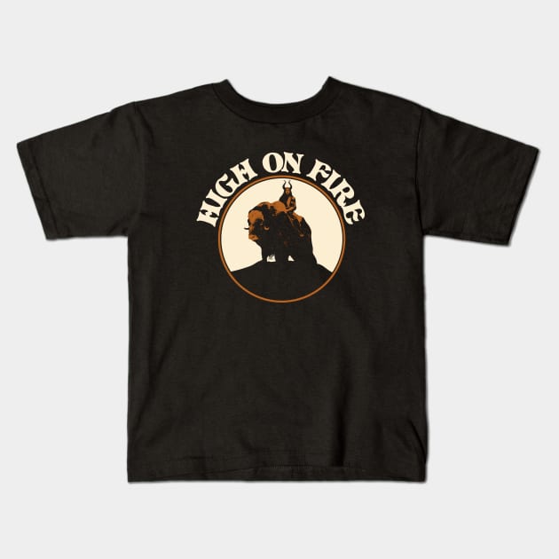 MUSK OX RIDER. Kids T-Shirt by Mey X Prints